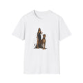 T‑Shirt — "Darlin, I'm Everybody Type" Woman & Big Cat Graphic Tee