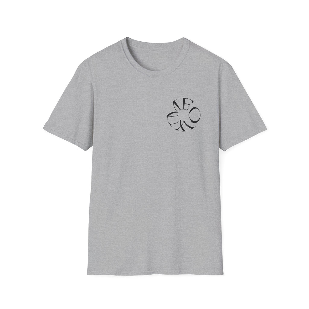 Minimalist Flower Logo T-Shirt — Subtle Floral Chest Print