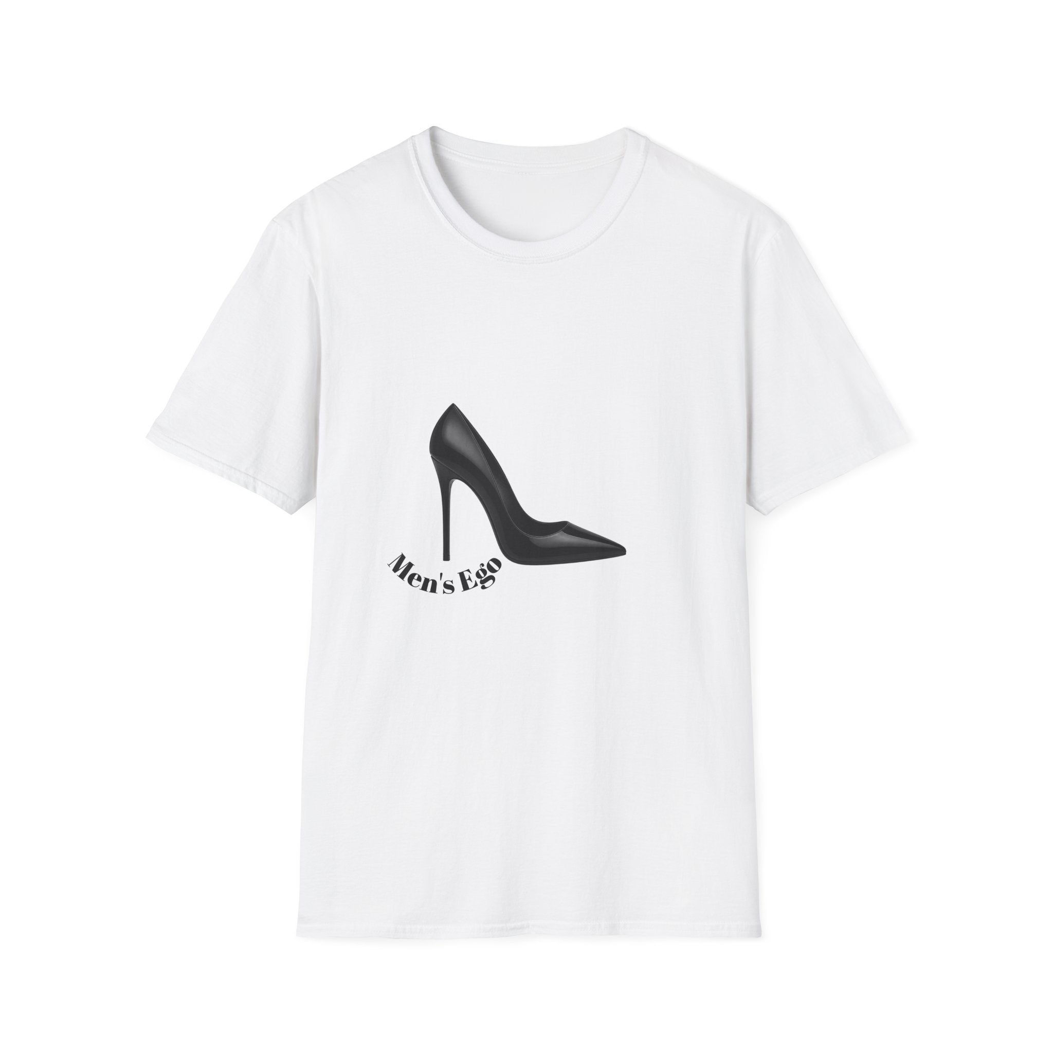High Heel Graphic T-Shirt — Minimal Black Stiletto Design